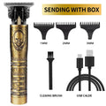 Aparador de cabelo vintage aparador de cabelo sem fio clipper barbeador elétrico